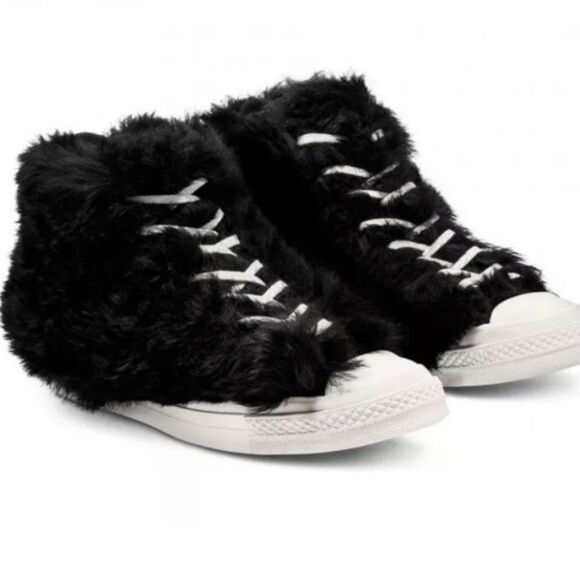 Converse X Ambush Chuck Taylor 70 Hi Fuzzy Black Sneakers Unisex Size M4.5/W6.5 - Picture 3 of 6